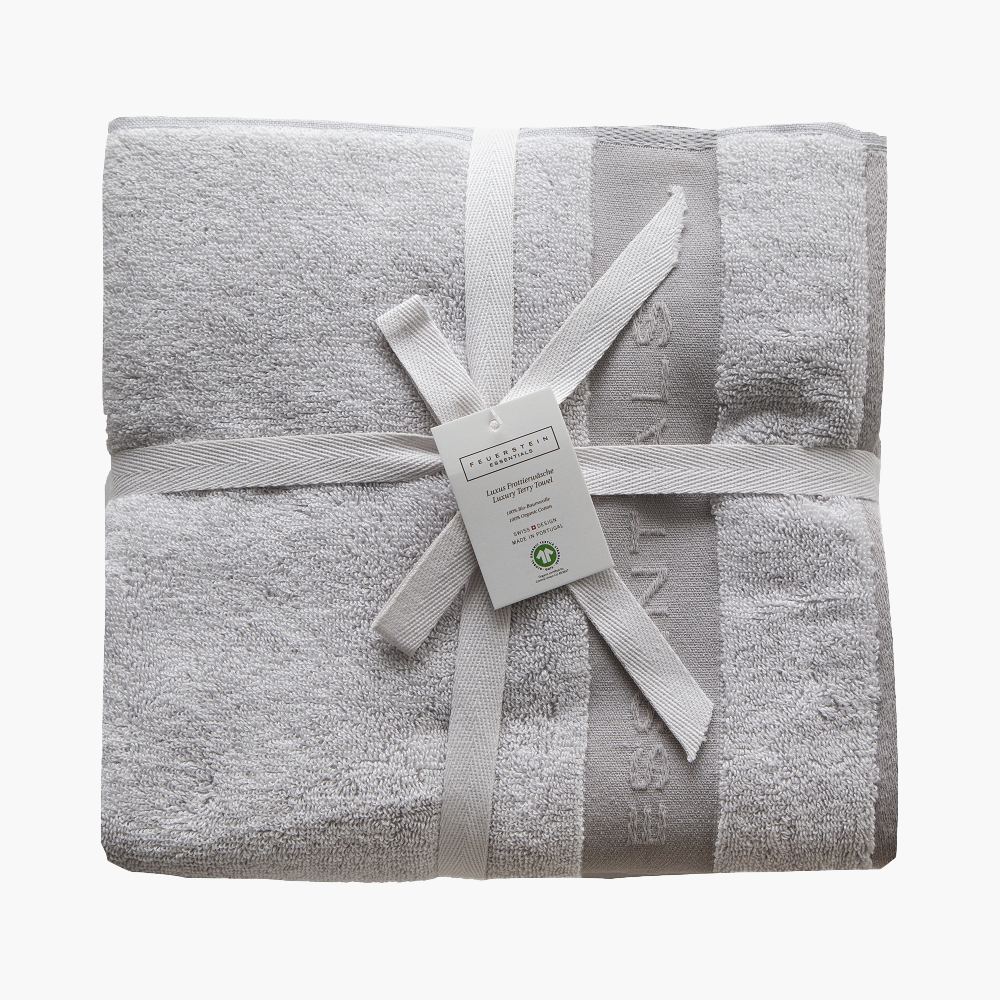 Organic terry towels SAOSEO - set of 2 towels 50cm x 100cm